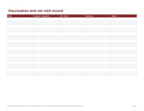 Preview of the first page of Vet record (PDF/DOCX/XLSX)